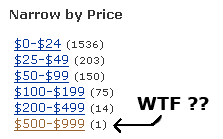 Amazon.com Condoms: Narrow by Price -- WTF?