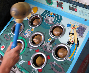 whack-a-mole, by tpapi on Flickr